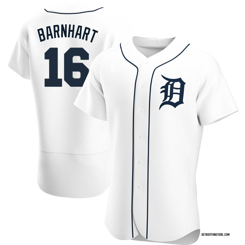 Tucker Barnhart Men's Detroit Tigers Home Jersey - White Authentic