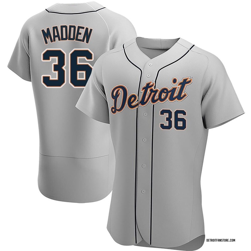 Ty Madden Men's Detroit Tigers Road Jersey - Gray Authentic
