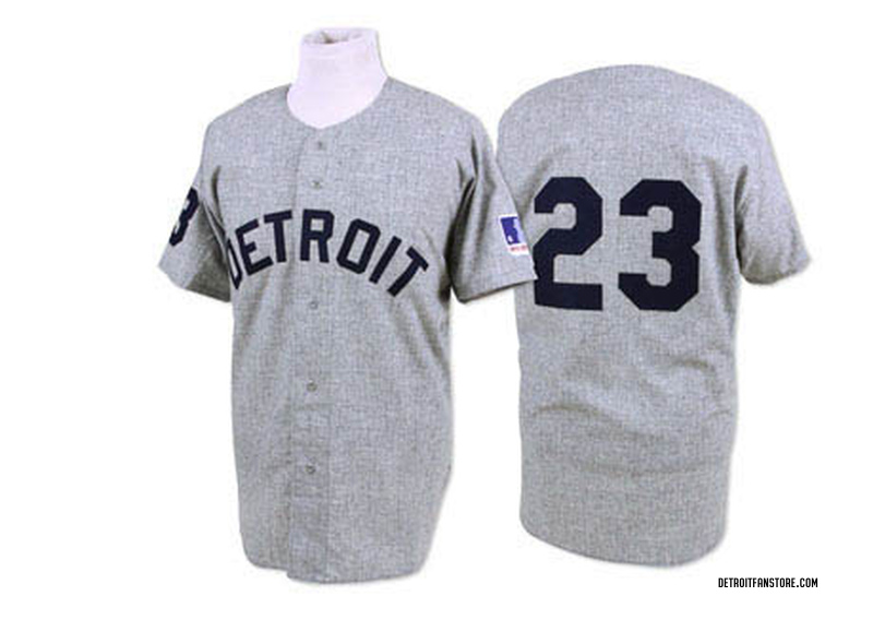 Willie Horton Men's Detroit Tigers 1969 Throwback Jersey - Grey Replica