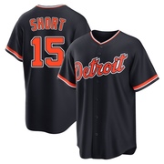 Zack Short Men's Detroit Tigers Alternate 2nd Jersey - Navy Replica
