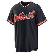 Zack Short Men's Detroit Tigers Alternate 2nd Jersey - Navy Replica