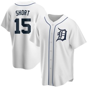 Zack Short Men's Detroit Tigers Home Jersey - White Replica