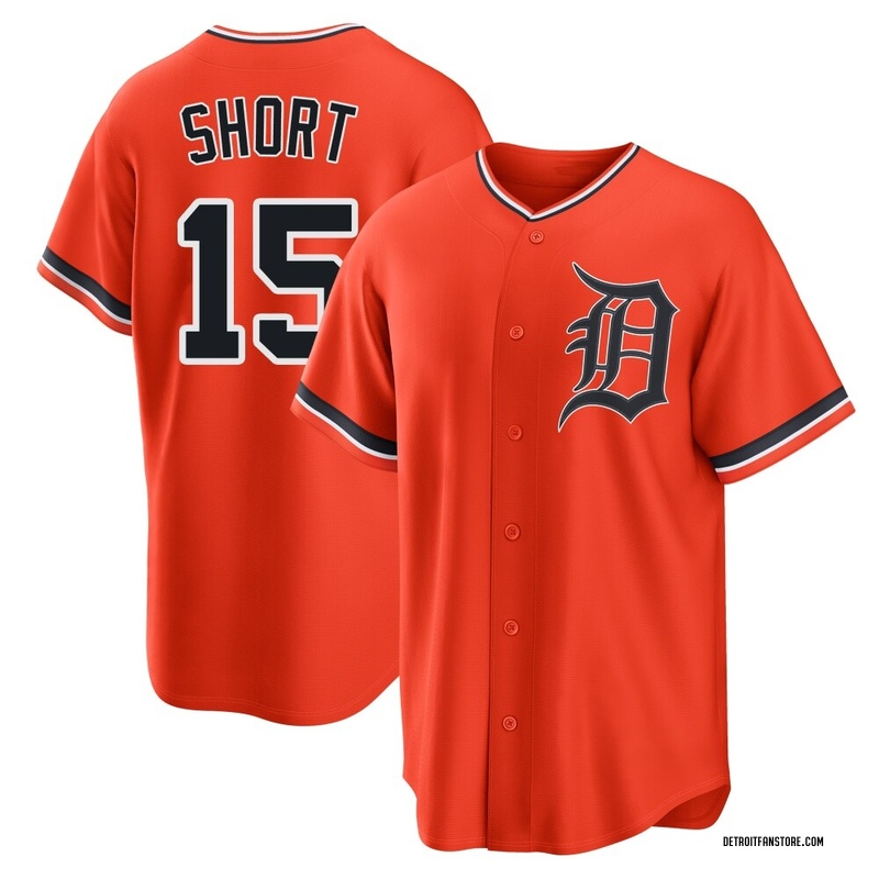 Zack Short Youth Detroit Tigers Alternate Jersey - Orange Replica