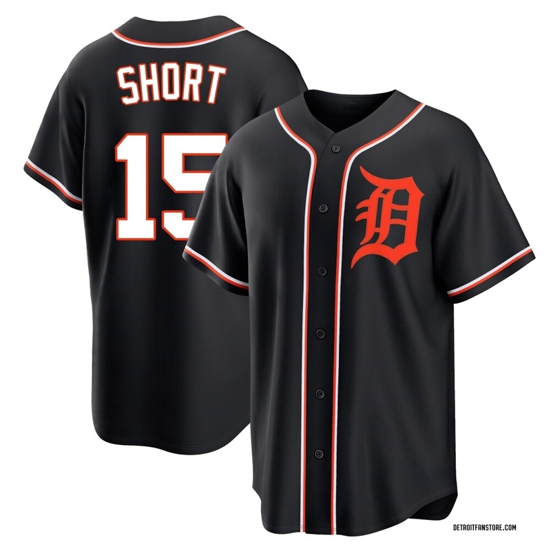 Zack Short Youth Detroit Tigers Fashion Out Jersey - Black Replica