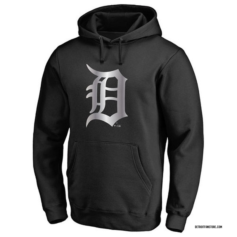 Men's Detroit Tigers Platinum Collection Pullover Hoodie - - Black