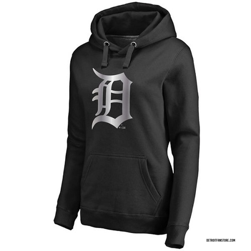 Women's Detroit Tigers Platinum Collection Pullover Hoodie - - Black